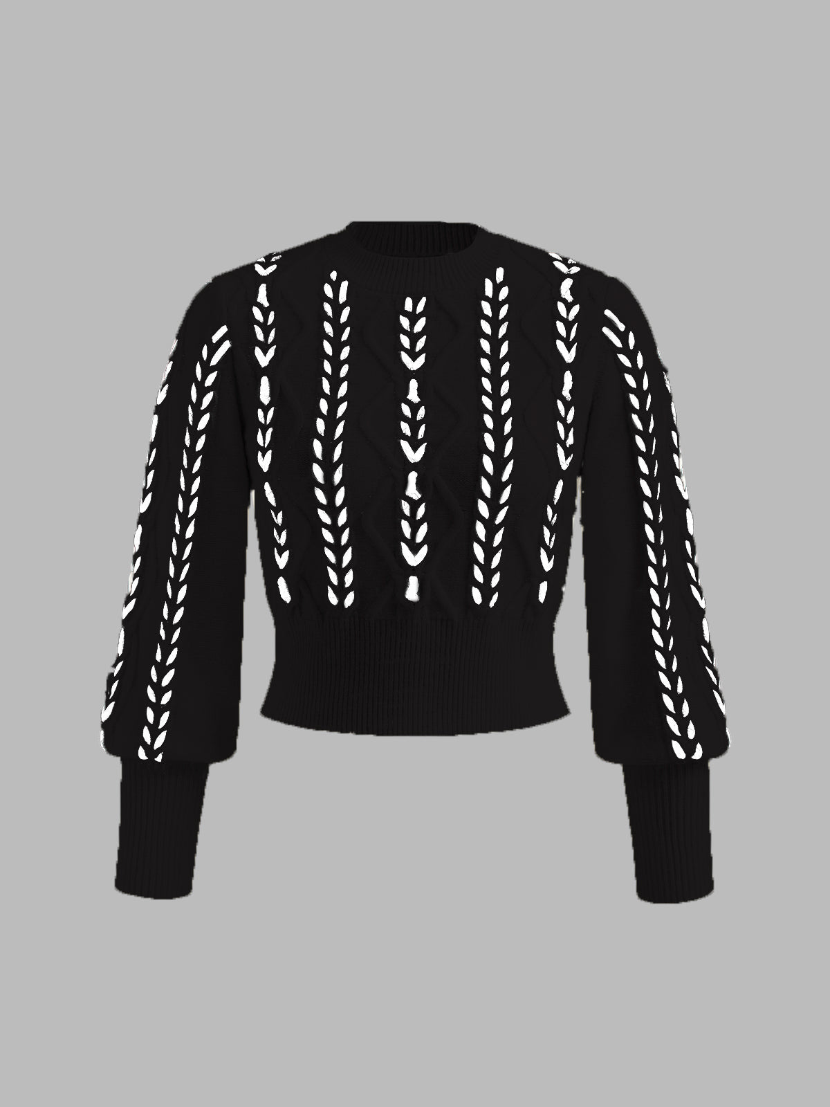 High Contrast Fit Crew Sweater