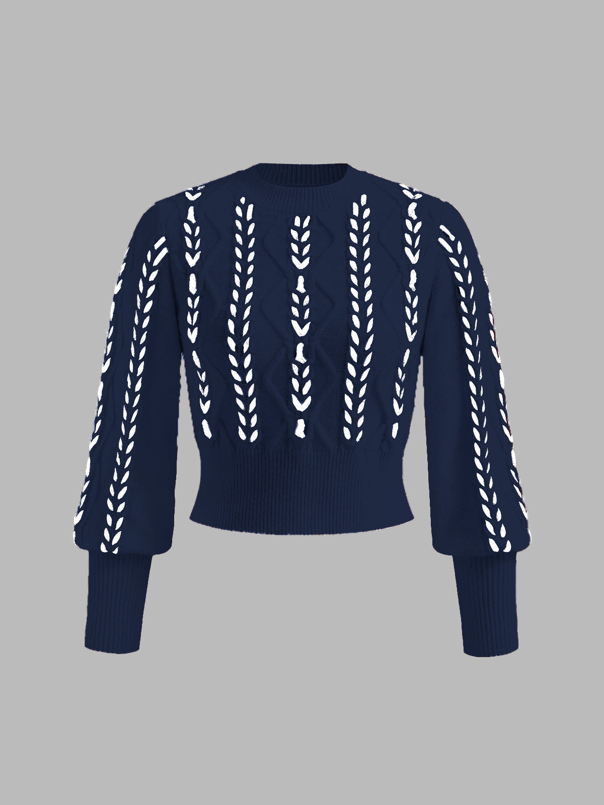 High Contrast Fit Crew Sweater