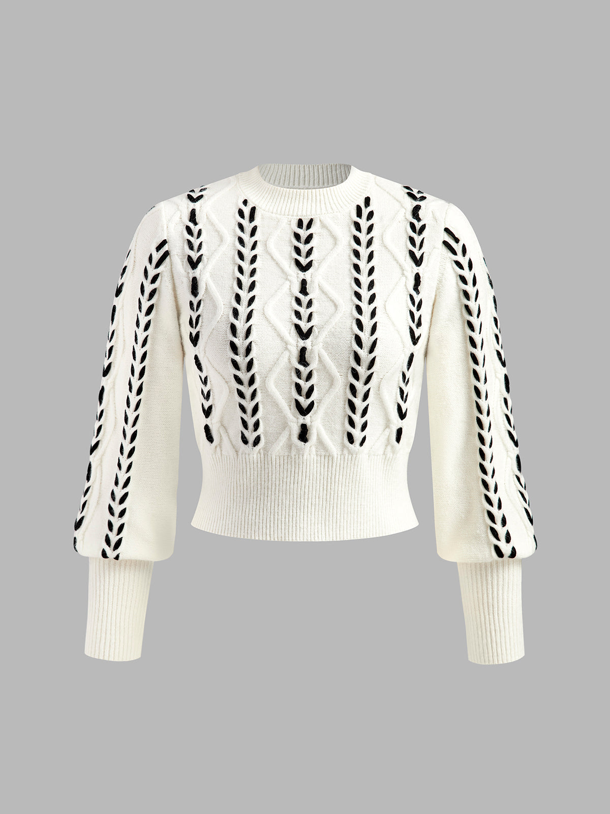 High Contrast Fit Crew Sweater - EasyApparels