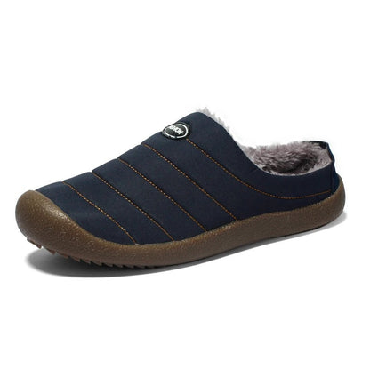 CozyWarm Men's Slippers | Warmly Lined for Extra Warmth-Blue-6.0-Nora Luxe