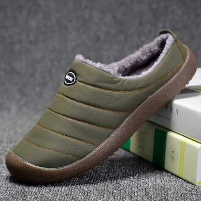 CozyWarm Men's Slippers | Warmly Lined for Extra Warmth-Green-6.0-Nora Luxe