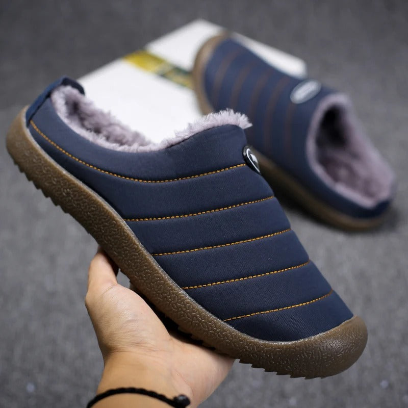 CozyWarm Men's Slippers | Warmly Lined for Extra Warmth-Green-6.0-Nora Luxe