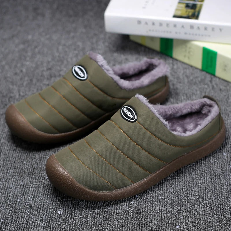 Soft Fleece Lined Men's Slippers - Pexav