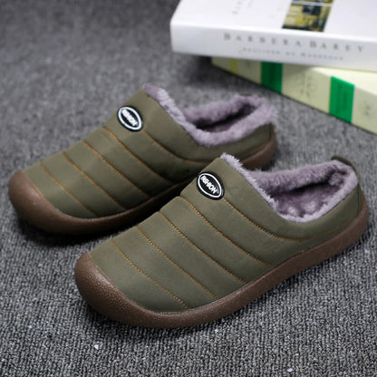 Soft Fleece Lined Men's Slippers - Pexav