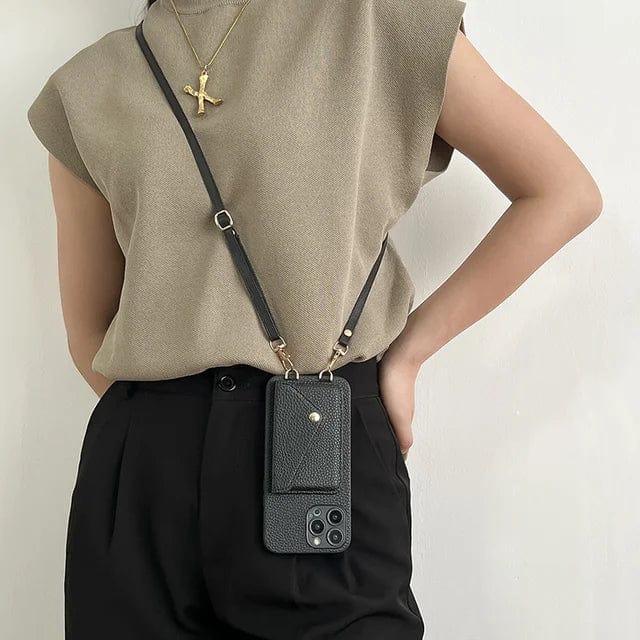 Small Phone Purse with Strap and Card Slot
