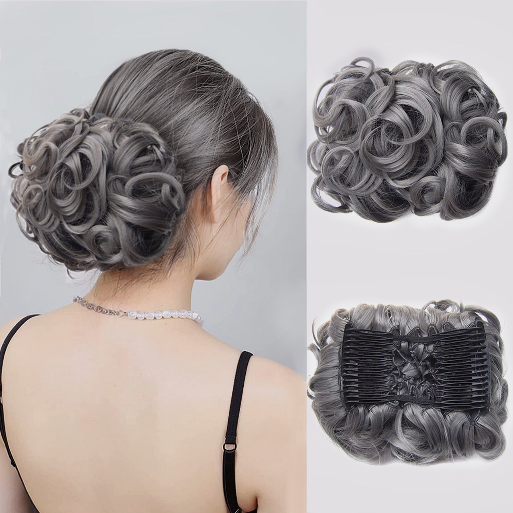 Curly Knot Hair Extension – FluffyFix-01#-Nora Luxe