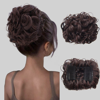 Curly Knot Hair Extension – FluffyFix-01#-Nora Luxe