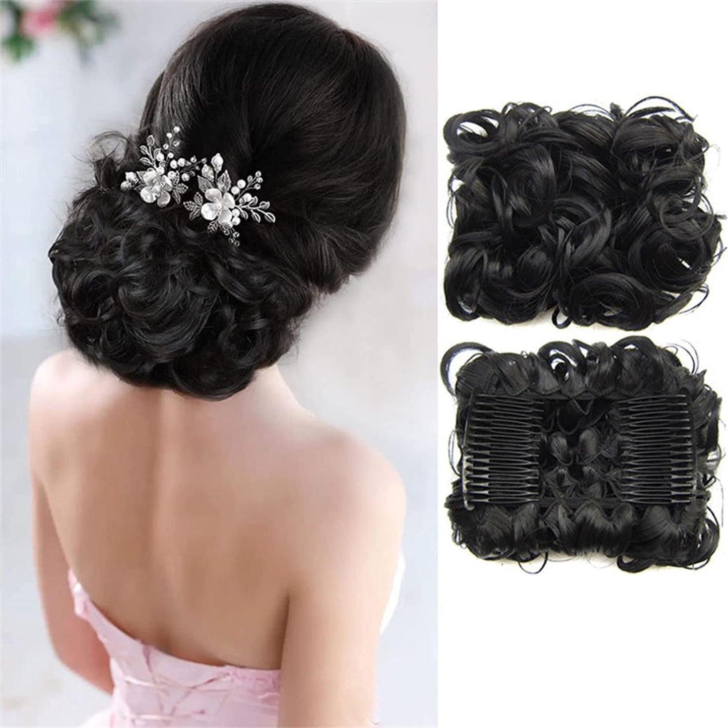 Curly Knot Hair Extension – FluffyFix-02#-Nora Luxe