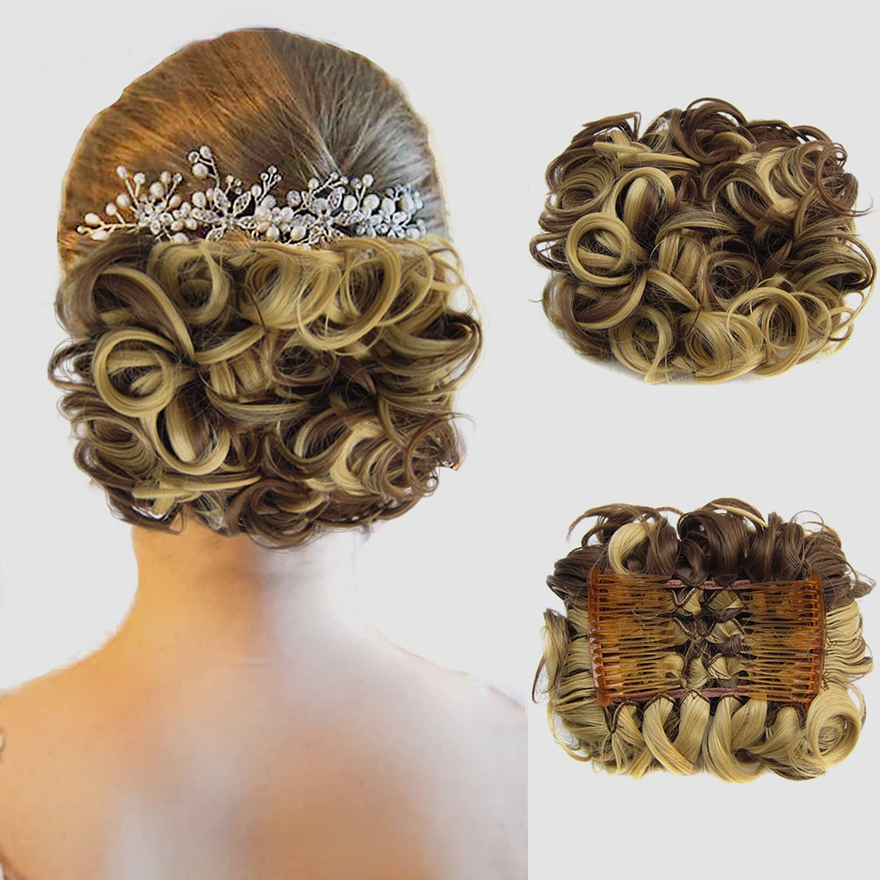 Curly Knot Hair Extension – FluffyFix-14#-Nora Luxe