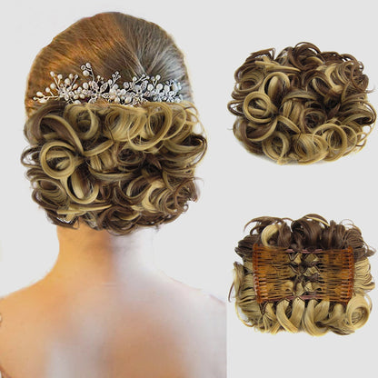 Curly Knot Hair Extension – FluffyFix-14#-Nora Luxe