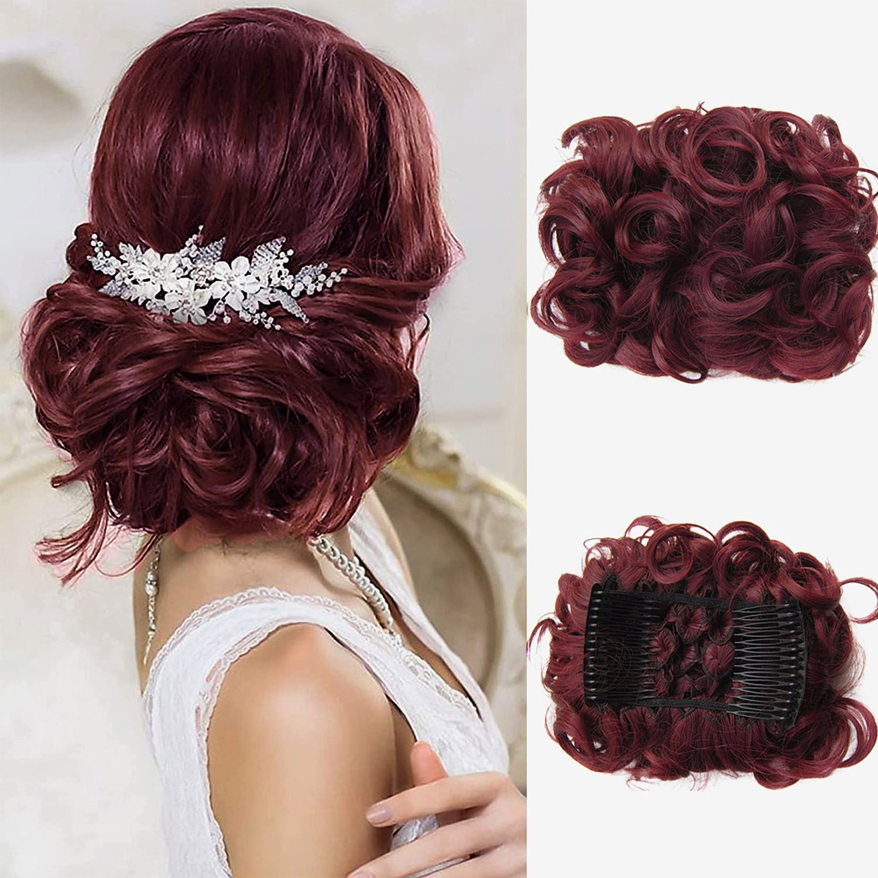 Curly Knot Hair Extension – FluffyFix-20#-Nora Luxe