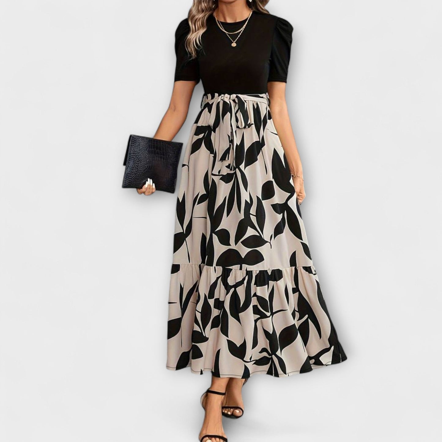 Colorful Garden Party Sundress for Women - Vossary