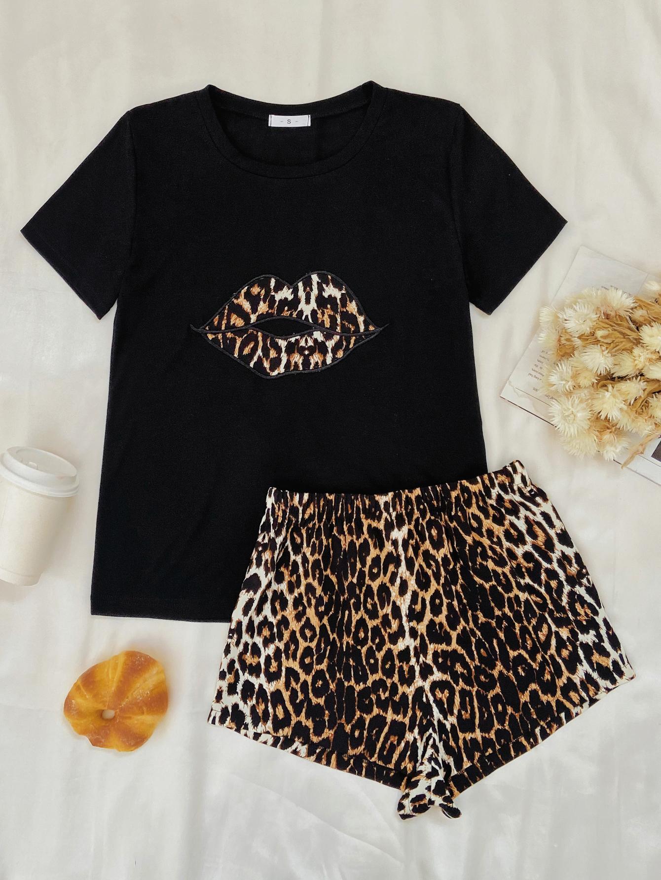 Fun Animal Print Loungewear Set - EasyApparels