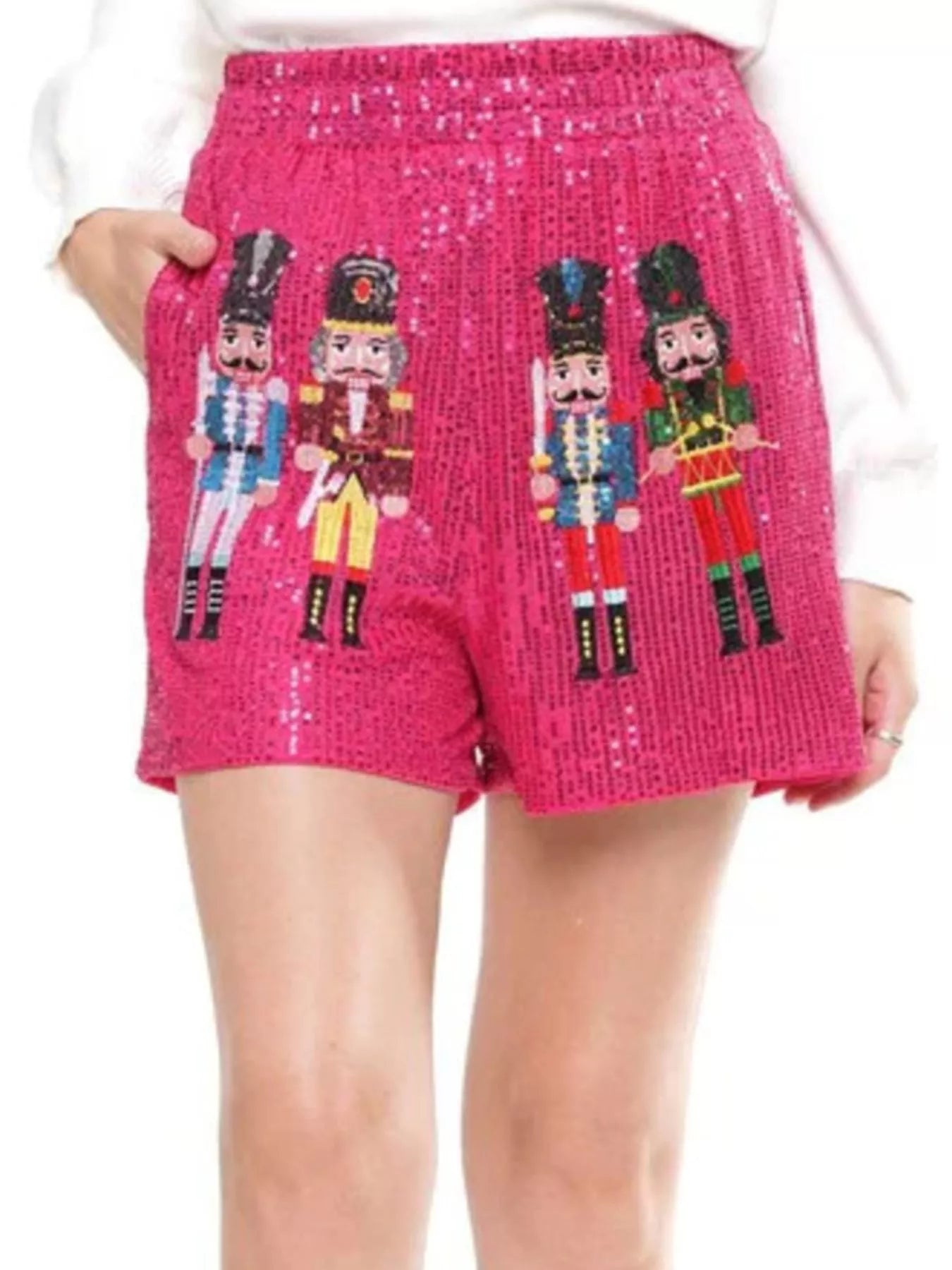 Festive Glittery Holiday Shorts