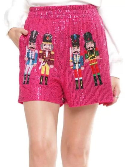 Festive Glittery Holiday Shorts