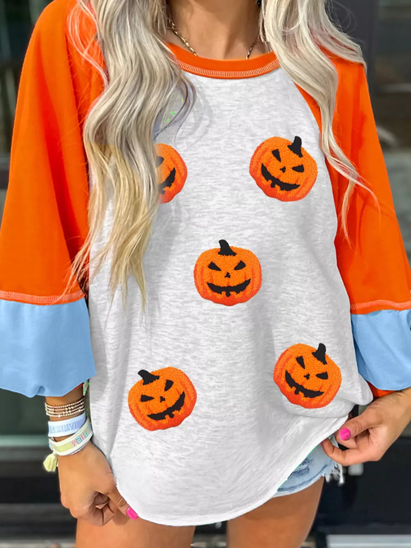 Spooky Pumpkin Graphic Tee Shirt - EasyApparels