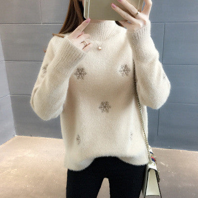 Cozy Ladies Fleece Pullover Sweater