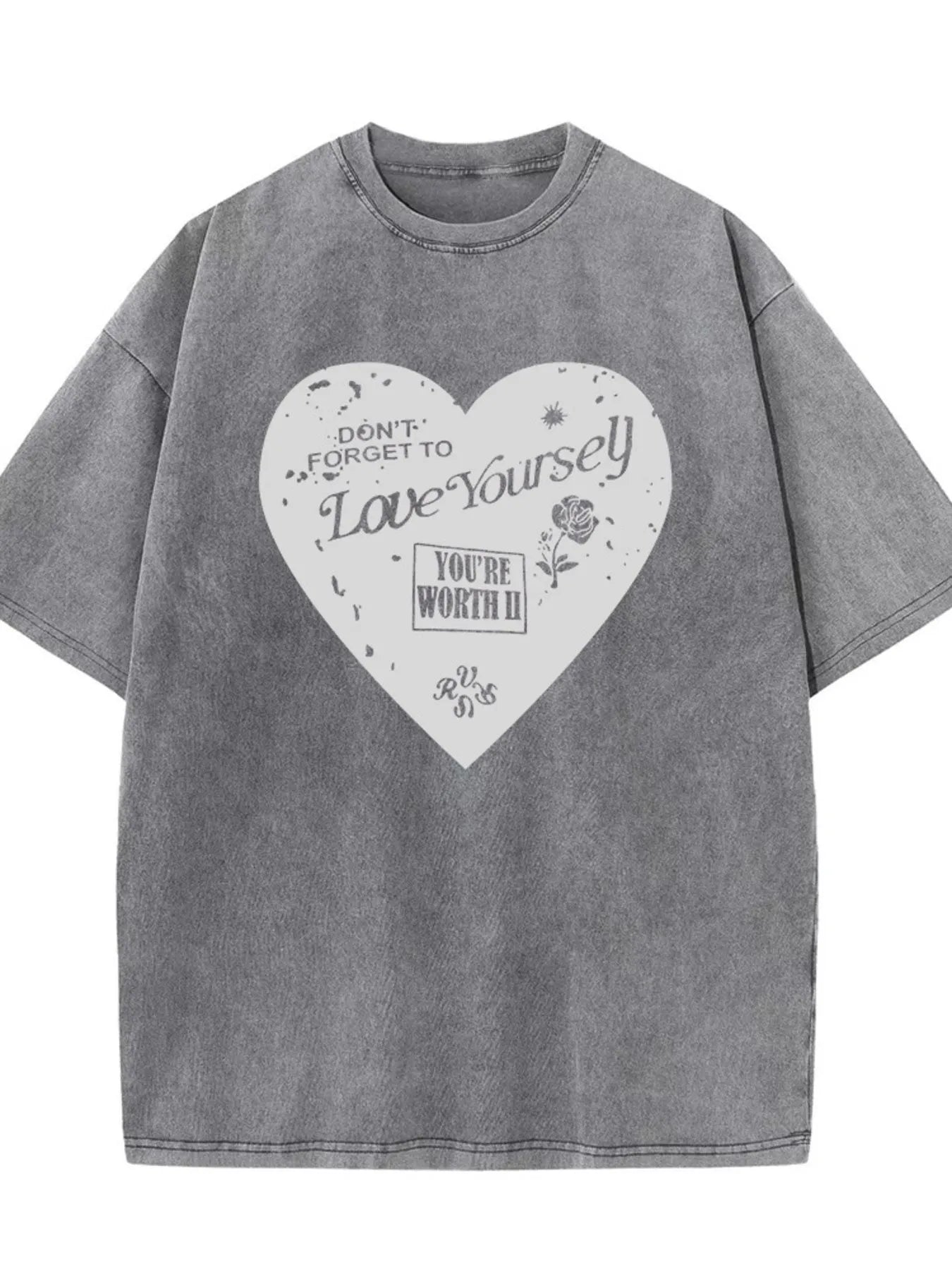 Cute Round Neck Casual Tee Shirt