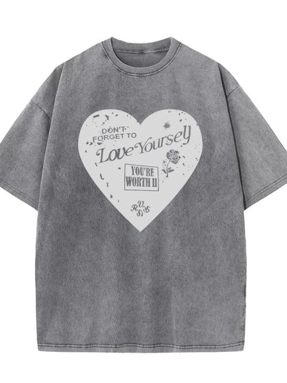 Cute Round Neck Casual Tee Shirt