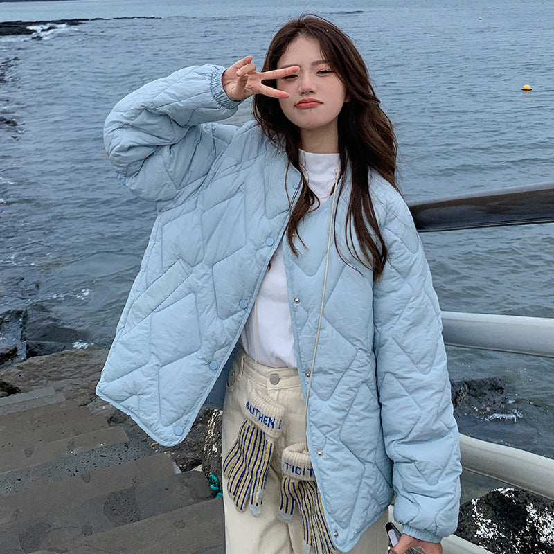 Warm Women's Puffy Short Jacket
