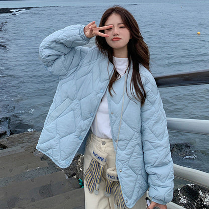 Warm Women's Puffy Short Jacket