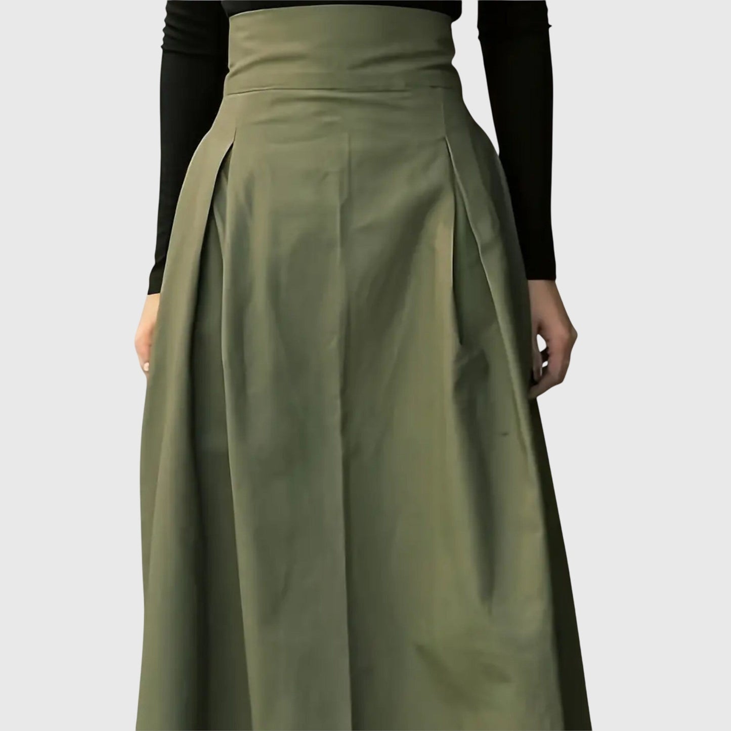 Elegant Mid Length Flowy Skirt