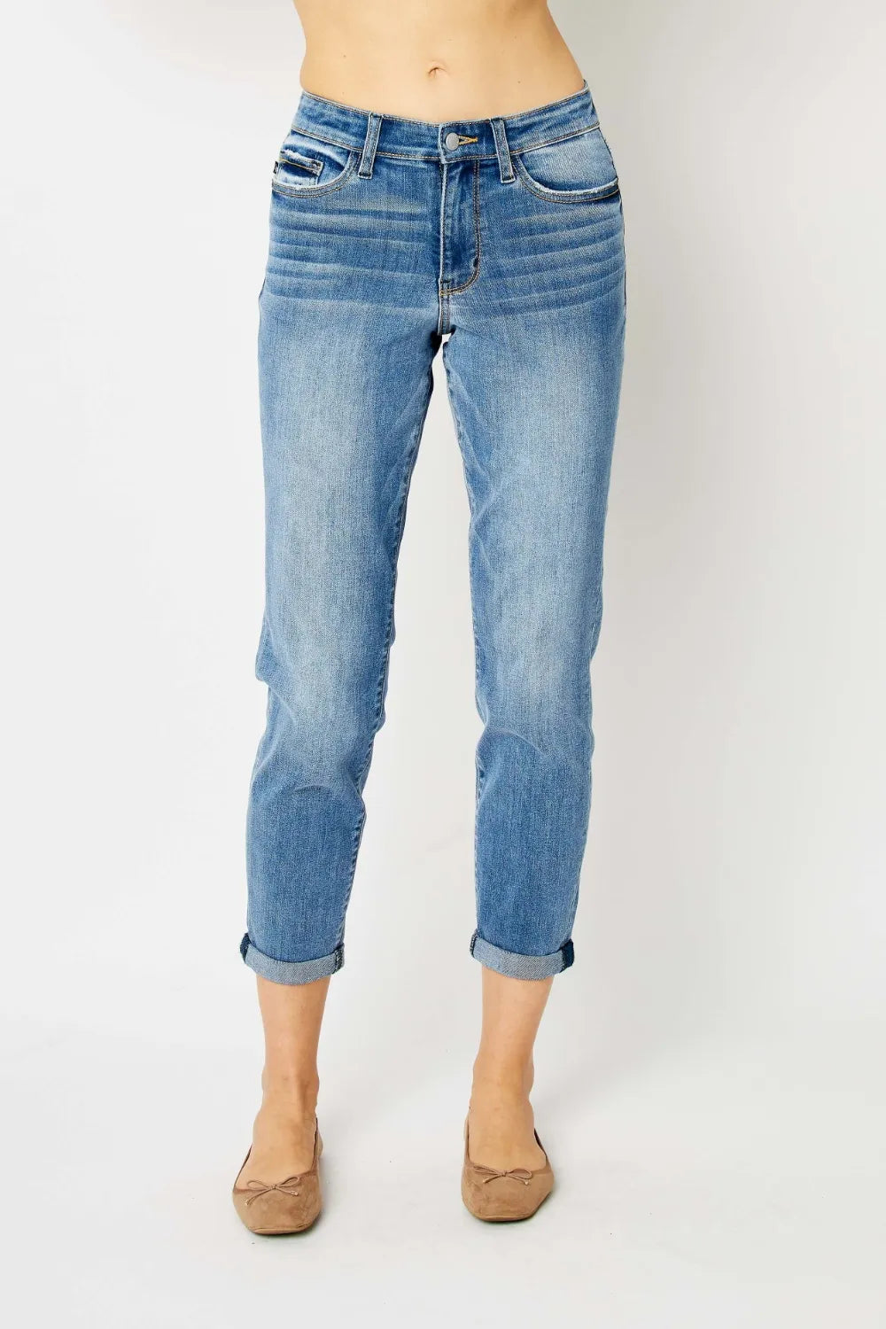 Comfortable Plus Size Slim Fit Stretch Jeans - EasyApparels