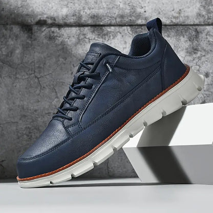 Cruelty-Free Faux Leather Sneakers - EasyApparels