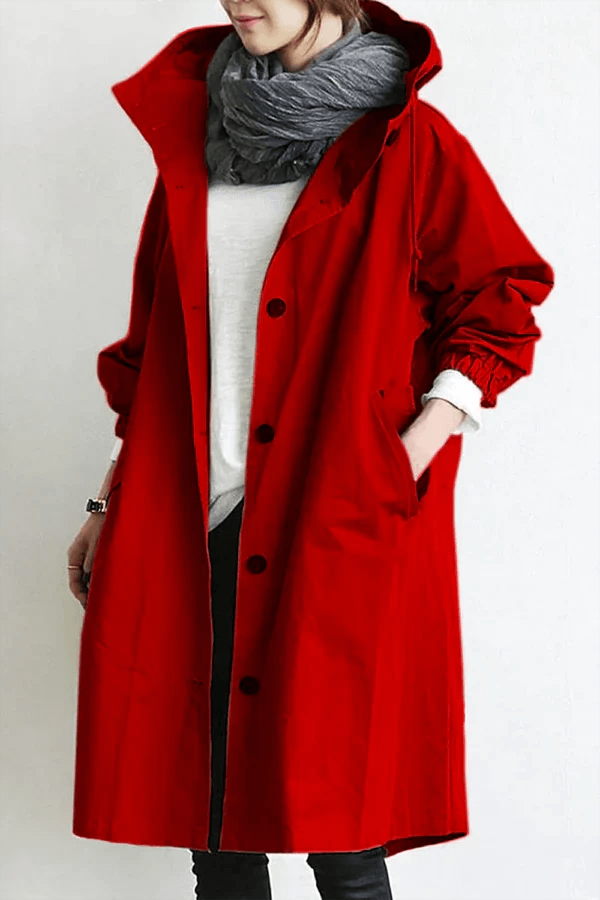 Waterproof Women's Rain Jacket - Lightweight Outdoor Cape