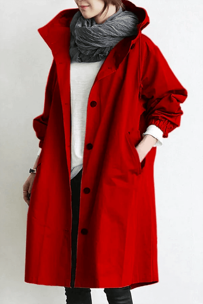 Waterproof Women's Rain Jacket - Lightweight Outdoor Cape