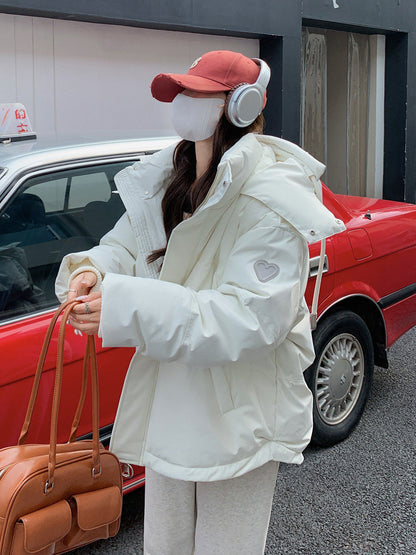 Cozy Women's Puffer Jacket - Short Fit, Everyday Wear