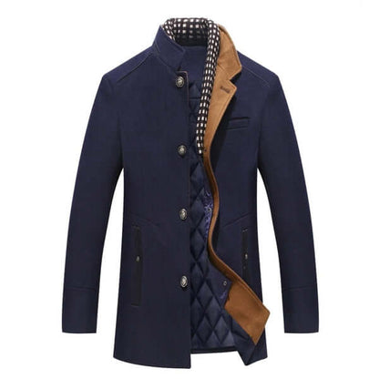 Warm Mens Thin Fit Winter Overcoat