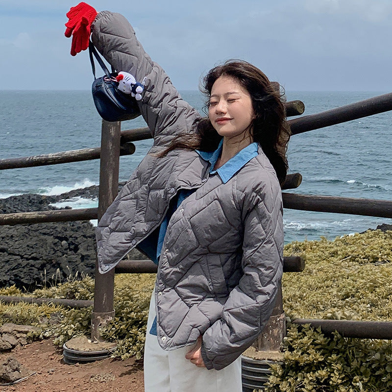 Warm Women's Puffy Short Jacket
