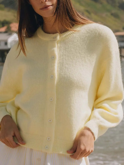 Classic Fit Long Sleeve Button Cardigan