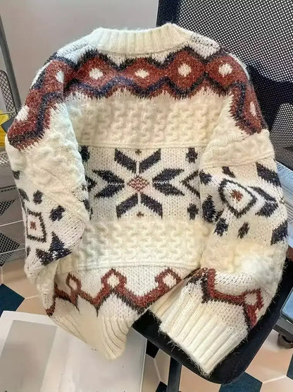 Cozy Women's Crew Neck Winter Sweater