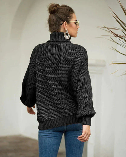 Classic Crew Neck Cable Knit Sweater