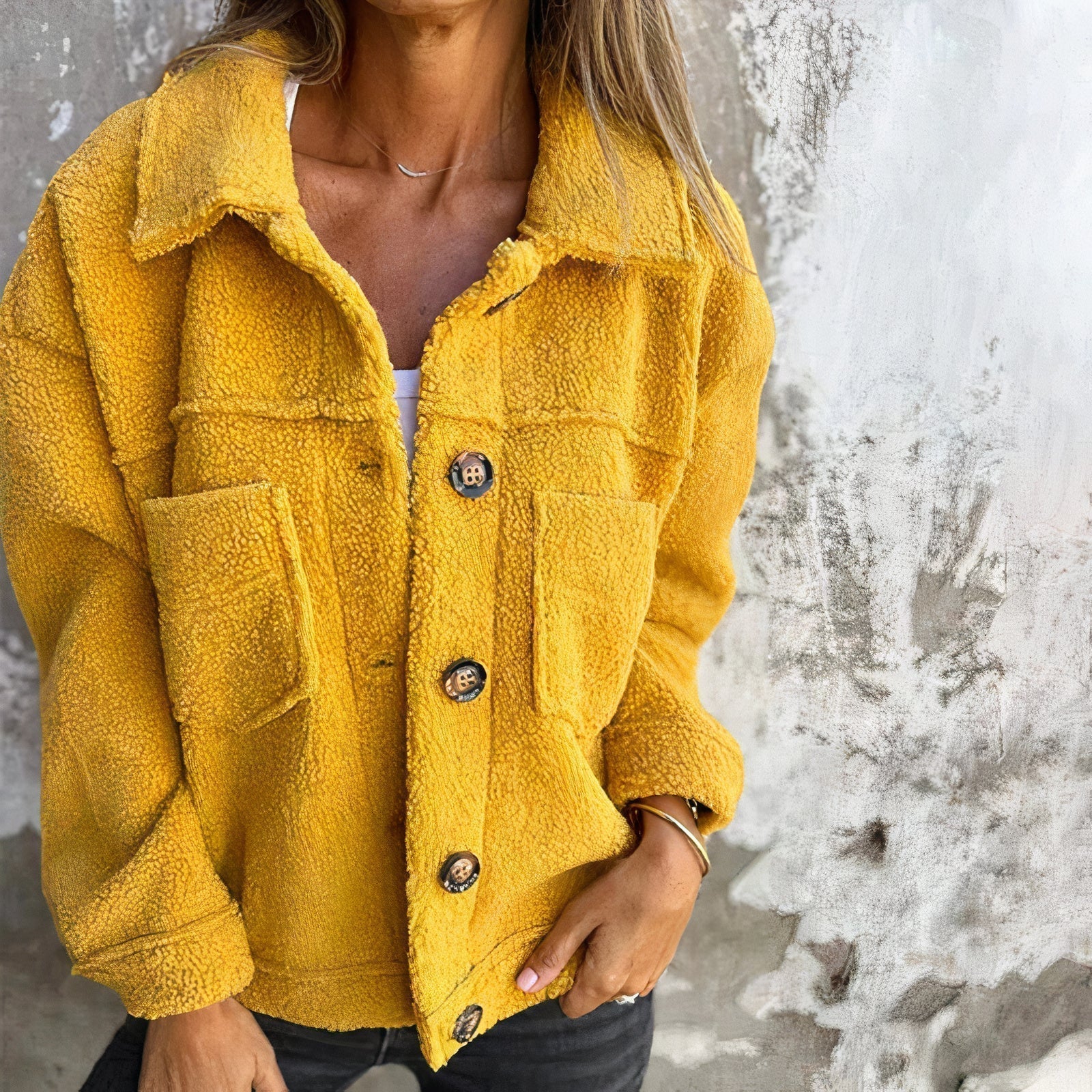 Cozy Women's Fleece Jacket with Big Pockets - EasyApparels