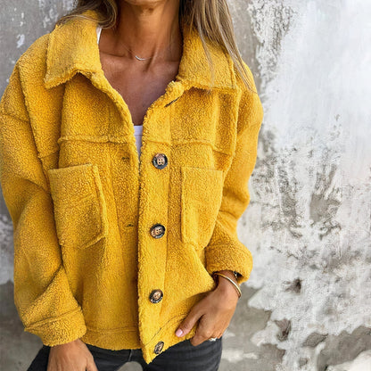 Cozy Women's Fleece Jacket with Big Pockets - EasyApparels