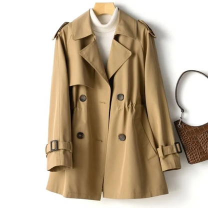 Chic Ladies Classic Belted Trench Coat