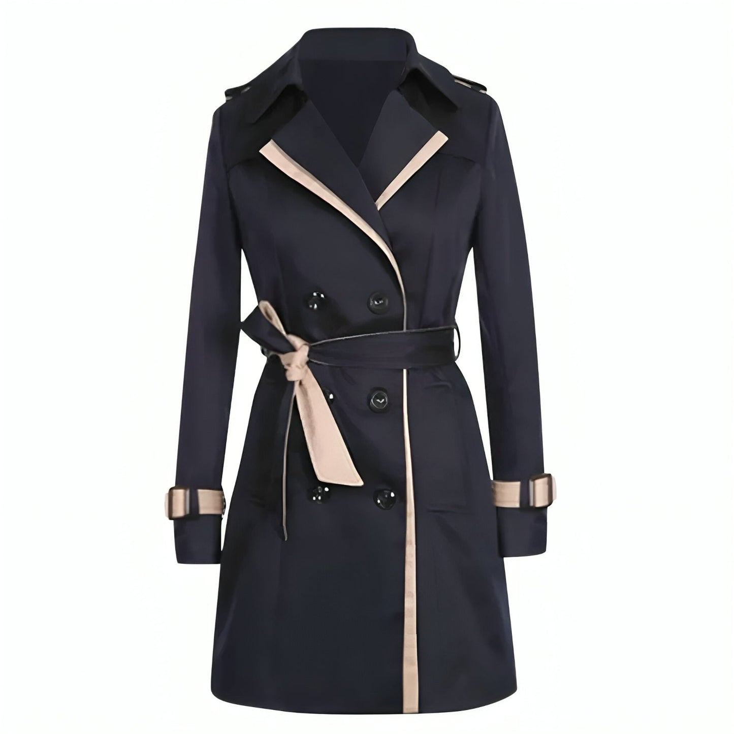 Classic Ladies Double Breasted Rain Coat