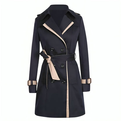 Classic Ladies Double Breasted Rain Coat