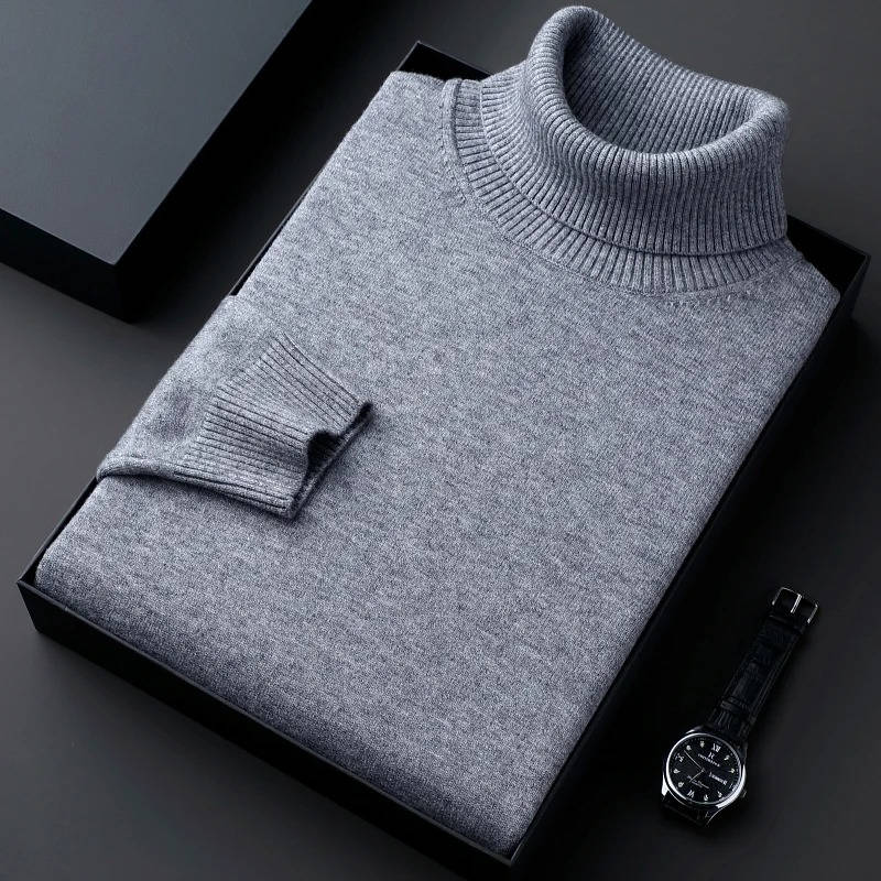 Classic Men's Crew Neck Wool Sweater