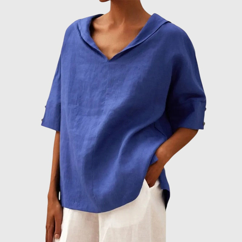 Green Chiffon Women's Blouse