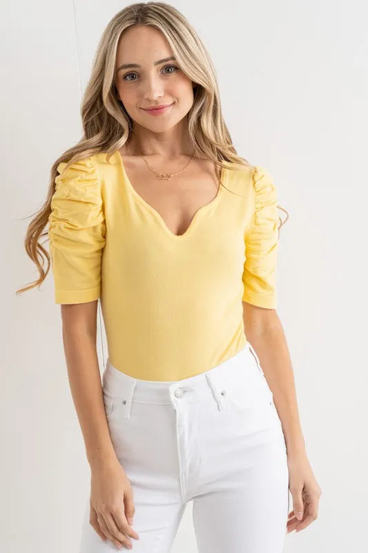 Comfortable Ruffled Puff Sleeve Jumpsuit - EasyApparels