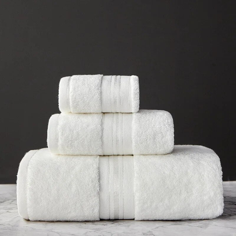 Premium Soft Cotton Bath Towel Set - Vossary