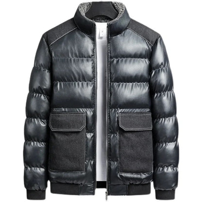 Blue Jean Quilted Puff Jacket