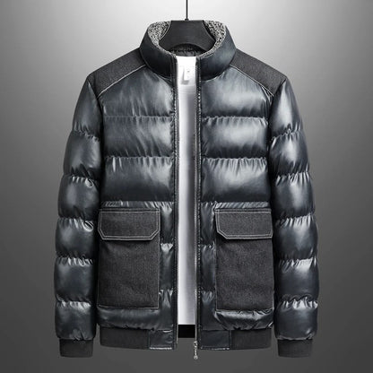 Blue Jean Quilted Puff Jacket
