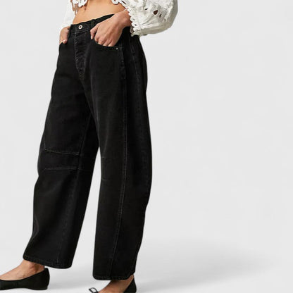 Relaxed Fit Wide Leg Rain Pants