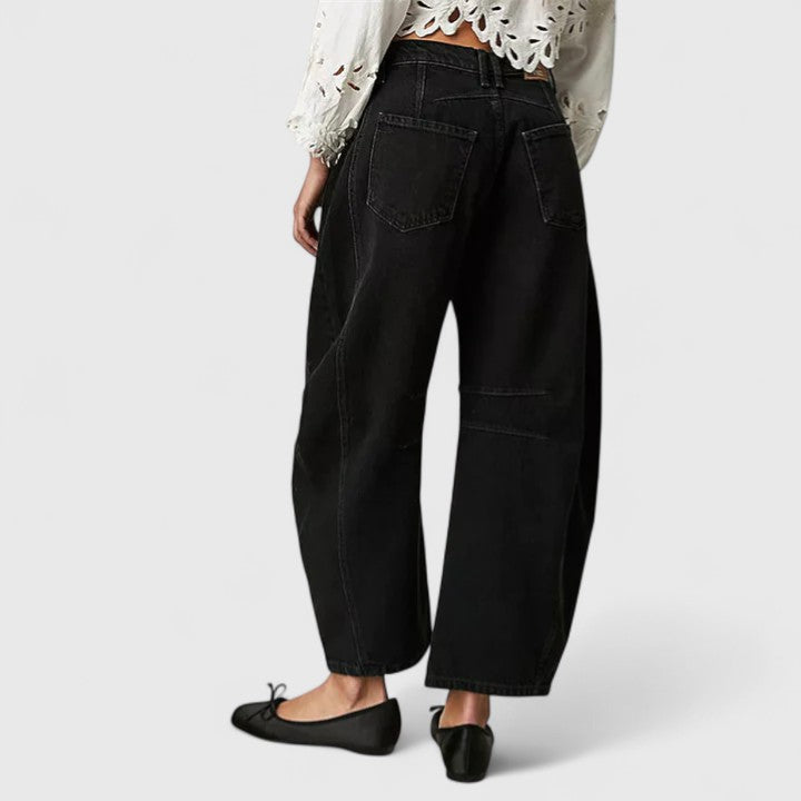 Relaxed Fit Wide Leg Rain Pants