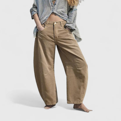 Relaxed Fit Wide Leg Rain Pants